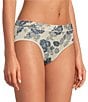 Color:Coconut Milk Shadow Floral - Image 1 - Women's Floral Second Skin Hipster Panty