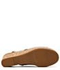 Color:Natural - Image 5 - Claudine Cork Platform Wedge Slingback Sandals