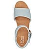 Color:Pastel Blue Washed Denim - Image 4 - Diana Denim Espadrille Platform Wedge Sandals