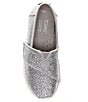 Color:Silver Iridescent - Image 5 - Girls' Tiny Alpargata Glitter Shoes (Toddler)