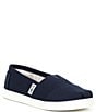 Color:Navy - Image 1 - Kids' Classic Alpargata Slip-Ons (Youth)