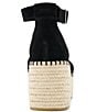 Color:Black Suede - Image 3 - Laila Suede Platform Espadrille Sandals