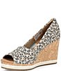 TOMS Leopard Print Essential Wedge Sandals - Image 4