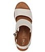 Color:Natural - Image 4 - Majorca Cutout Side Zip Block Heel Sandals