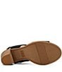 Color:Black - Image 4 - Majorca Cutout Side Zip Block Heel Sandals