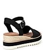 Color:Black - Image 2 - Diana Espadrille Platform Wedges