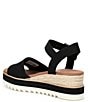 Color:Black - Image 3 - Diana Espadrille Platform Wedges