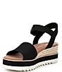 Color:Black - Image 4 - Diana Espadrille Platform Wedges