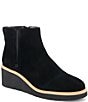 TOMS Women's Mina Suede Wedge Ankle Booties - Image 1