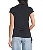 TOPSHOP Cupro Ruched Asymmetric Top - Image 2