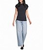 TOPSHOP Cupro Ruched Asymmetric Top - Image 3