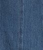TOPSHOP Denim Seamed Flippy Mini Dress - Image 3