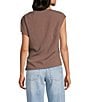 TOPSHOP Drape Neck Short Sleeve Top, Color:Multi - Image 2
