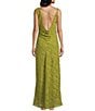 TOPSHOP Dre Devore Long Dress, Color:Mid Green - Image 2