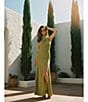 TOPSHOP Halter Cowl Maxi Dress - Image 5