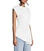 TOPSHOP Knit Ruched Side Detail Cinched Top - Image 3