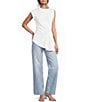 TOPSHOP Knit Ruched Side Detail Cinched Top - Image 4