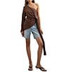 TOPSHOP One Shoulder Cinch Side Draped Top - Image 2