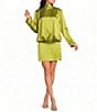 TOPSHOP Satin Scarf Mini Dress - Image 1
