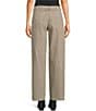TOPSHOP Striped Mid-Rise Wide Leg Jeans, Color:Brown - Image 2