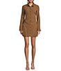 TOPSHOP Tuck Side Plaid Shirt Dress - Image 1