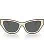 Color:Dark Grey - Image 2 - Women's TY7206U 54mm Cat Eye Sunglasses