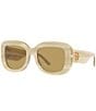 Color:Ivory - Image 1 - Women's 0TY7170U 51mm Solid Rectangle Sunglasses