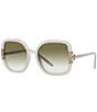 Color:Ivory - Image 1 - Women's 0TY9063U 56mm Gradient Square Sunglasses