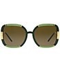 Tory Burch Women's 0TY9071U 57mm Gradient Square Sunglasses, Color:Olive - Image 2