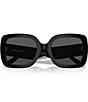 Color:Black - Image 5 - Women's 54mm Butterfly Sunglasses