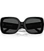 Color:Black - Image 6 - Women's 54mm Butterfly Sunglasses