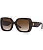 Color:Tortoise - Image 1 - Women's 54mm Tortoise Butterfly Sunglasses