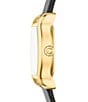 Tory Burch Women's Small Eleanor Curve Quartz Three-Hand Leather Strap Watch - Image 2