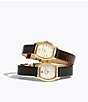 Tory Burch Women's Small Eleanor Curve Quartz Three-Hand Leather Strap Watch - Image 6