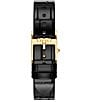 Tory Burch Women's Small Eleanor Quartz Two-Hand Black Leather Strap Watch - Image 2