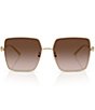Tory Burch Women's TY6120 57mm Square Sunglasses - Image 2