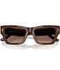 Tory Burch Women's TY7169U 52mm Polarized Rectangle Sunglasses, Color:Brown/Brown Gradient Polarized - Image 5