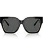 Color:Black - Image 2 - Women's Ty7180u 52mm Navy Square Sunglasses