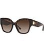 Color:Dark Tortoise - Image 1 - Women's Ty7184u 54mm Butterfly Sunglasses