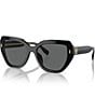 Tory Burch Women's Ty7194u 55mm Cat Eye Sunglasses, Color:Black - Image 1