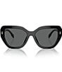 Color:Black - Image 2 - Women's Ty7194u 55mm Cat Eye Sunglasses