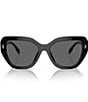 Tory Burch Women's Ty7194u 55mm Cat Eye Sunglasses, Color:Black - Image 2