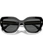 Color:Black - Image 5 - Women's Ty7194u 55mm Cat Eye Sunglasses