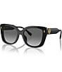 Color:Black - Image 1 - Women's TY7198U 54mm Butterfly Sunglasses