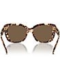 Color:Dark Brown - Image 4 - Women's TY7198U 54mm Tortoise Butterfly Sunglasses