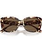 Color:Dark Brown - Image 5 - Women's TY7198U 54mm Tortoise Butterfly Sunglasses
