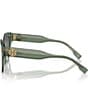 Color:Transparent Sage/Grey - Image 3 - Women's TY7201U 49mm Cat Eye Sunglasses
