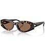 Tory Burch Women's TY7222U 52mm Oval Sunglasses - Image 1