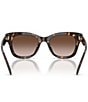 Tory Burch Women's TY7225U 51mm Square Gradient Sunglasses, Color:Dark Tortoise/Brown - Image 4