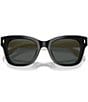 Tory Burch Women's TY7225U 51mm Square Gradient Sunglasses, Color:Black/Dark Grey - Image 5